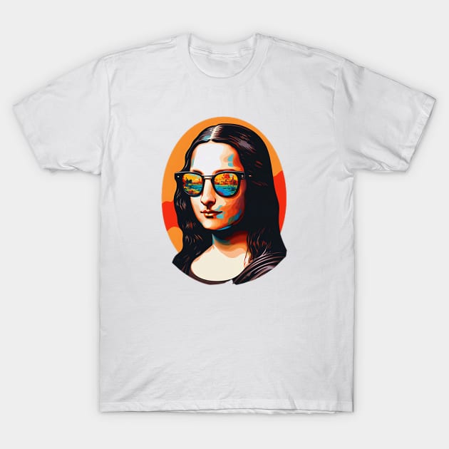 Mona Shades: The Coolest Lisa in Town T-Shirt by zoocostudio